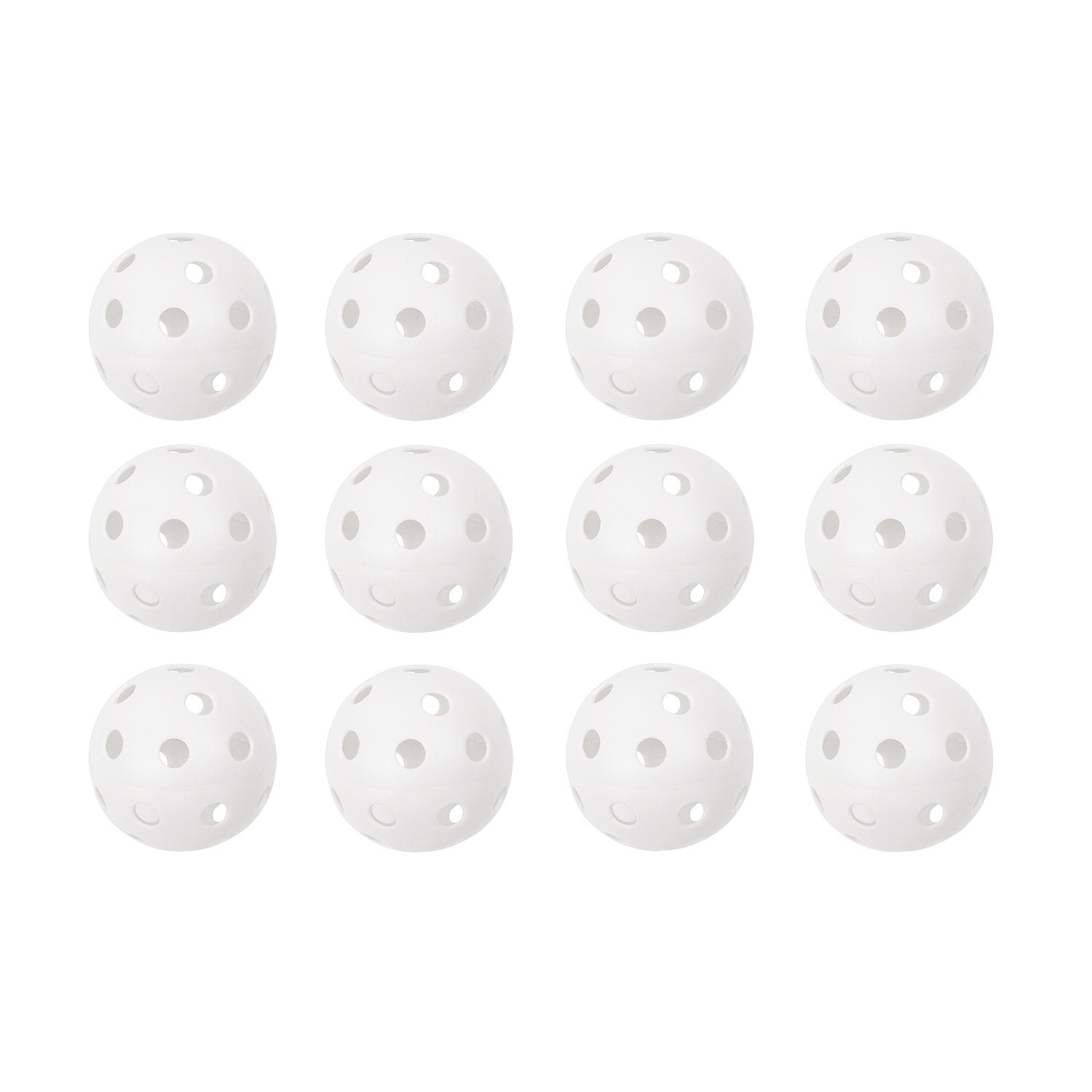 Champion Sports 9" Hollow Plastic Baseballs - Athletic Baseball Equipment - Practice Baseballs Plastic Hollow - Regulation Size Balls - Fun for All Ages - Lightweight/Durable - Pack of 12