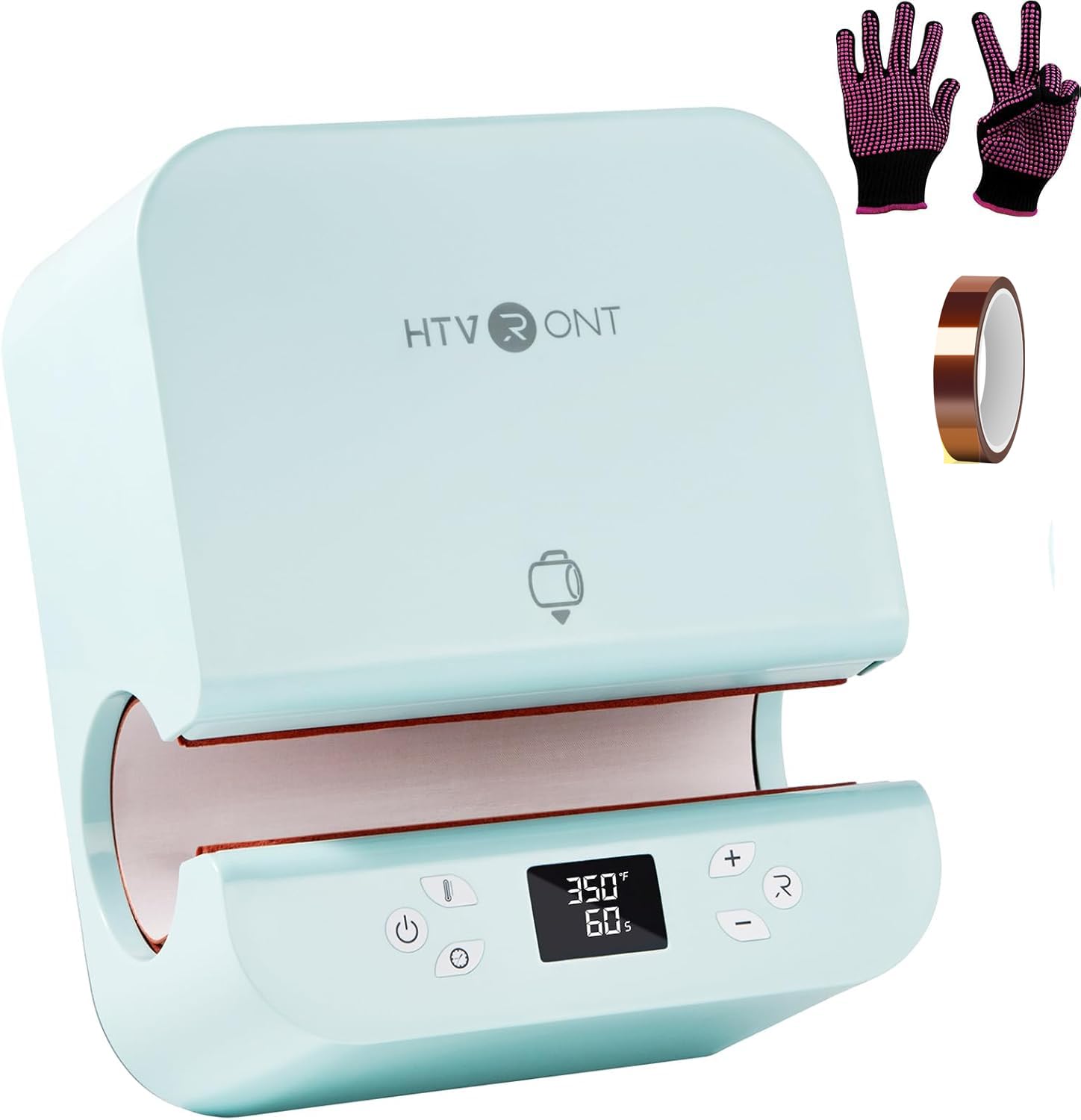 HTVRONT Auto Tumbler Heat Press Machine - Mug Heat Press Heat Up Fast & Even, Professional Tumbler Press High-Security for 2.9-3.35inch Sublimation Tumblers, Cups, Glasses and Mugs