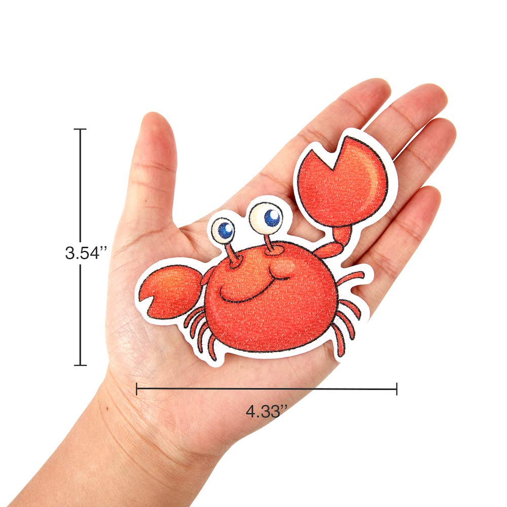 Secopad Non Slip Bathtub Stickers, 20 Large Sea Adhesive Kids Anti Slip Decal Threads for Shower and Bath Tub with Premium Scraper