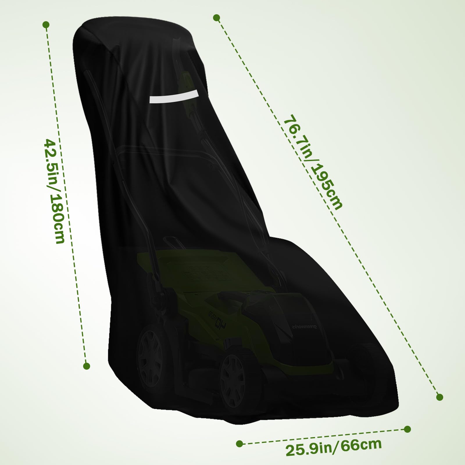 Outdoors Lawn Mower Cover-Heavy Duty 420d Polyester Oxford Waterproof,Uv Protection Universal Fit Lawnmower With Drawstring & Cover Storage Bag,Lawnmower Covers For Dust,Wind,Snow,Outdoor