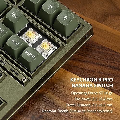 Keychron Q3 Pro SE Wireless Custom Mechanical Keyboard, Full Aluminum QMK Programmable TKL Layout Bluetooth/Wired RGB with Hot-swappable Keychron K Pro Red Switch Compatible with Mac Windows Linux