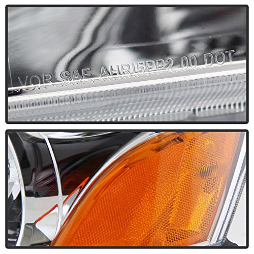 VIPMOTOZ OE-Style Headlights Headlamps Assembly For 2003-2005 Honda Pilot Black Housing Clear Lens Driver & Passenger Side Pair Set