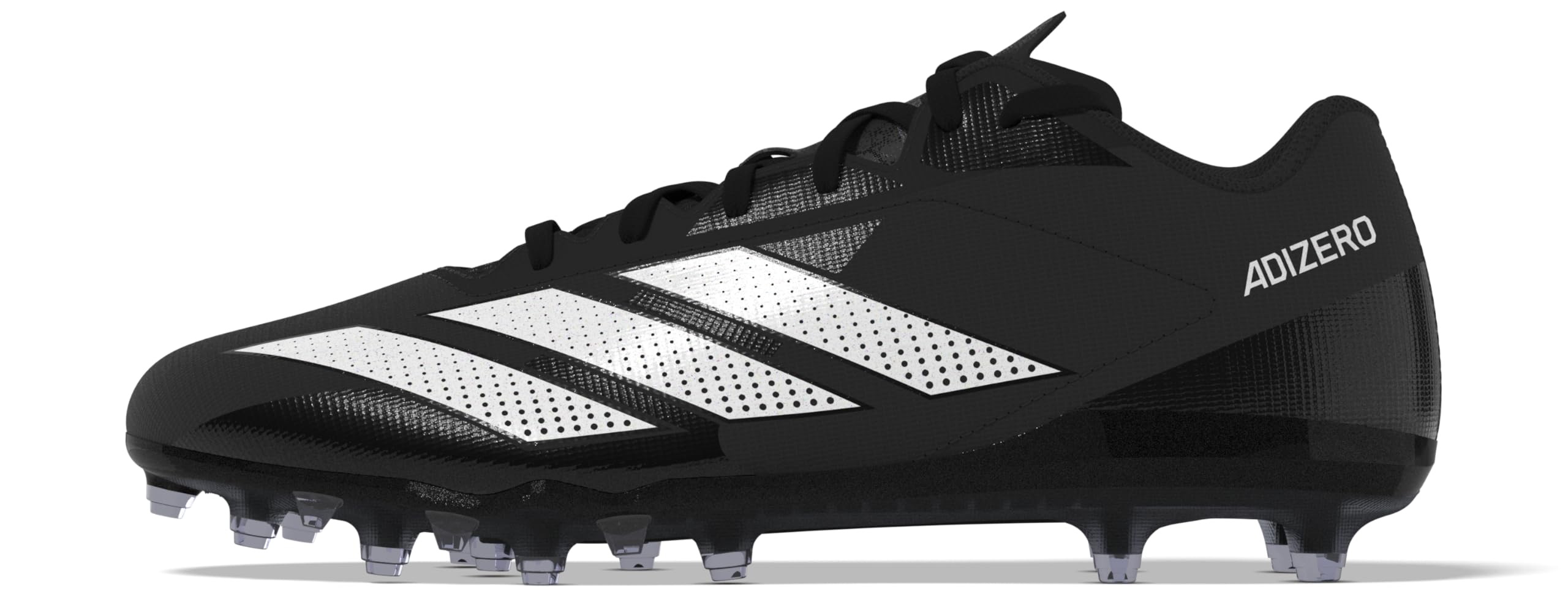 adidas Men's Adizero Electric.2 American Football Sneaker, Black/White/Black, 7