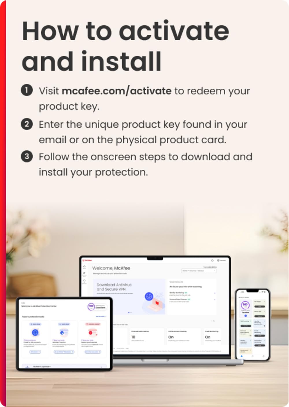 McAfee+ Premium Family Unlimited Devices 2025 Ready | Cybersecurity Software Includes Antivirus, Secure VPN, Password Manager, Identity Monitoring, Parental Controls | Download