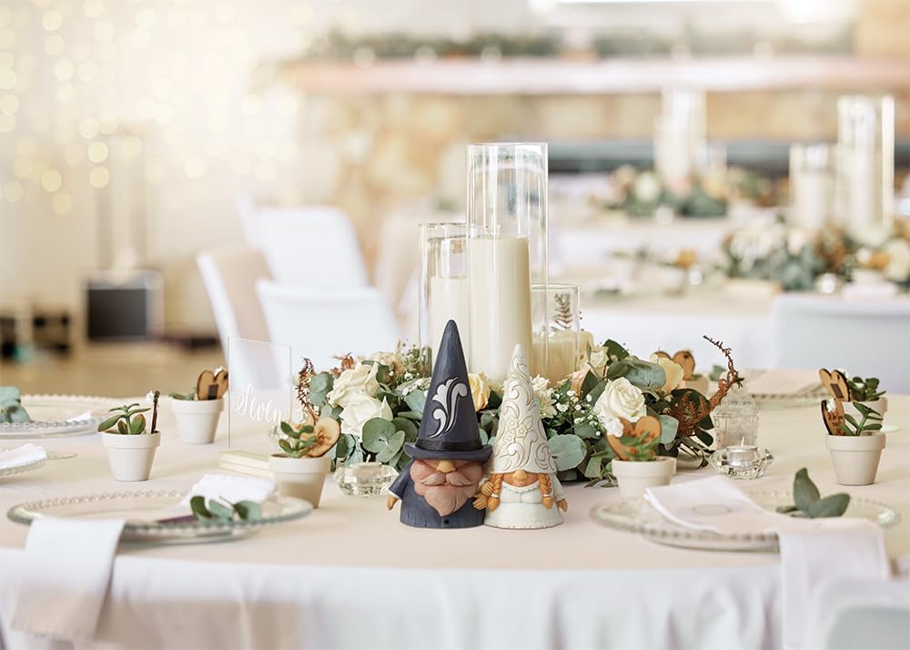 Enesco Jim Shore Heartwood Creek Four Seasons Wedding Couple Bride and Groom Gnomes Figurine 5.7 Inch