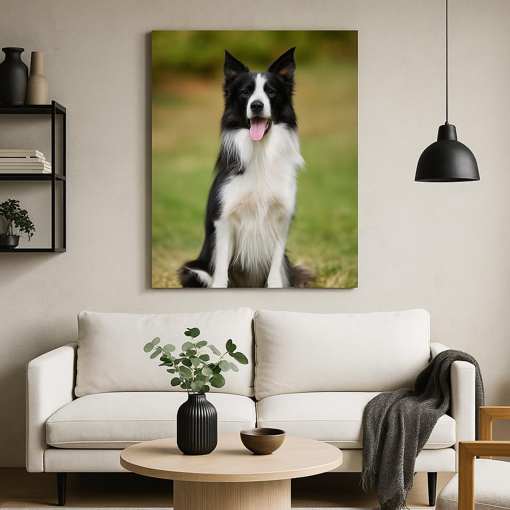 Custom Canvas Prints with Your Photos,Personalized Canvas Pictures Wall Art with Frame Customized Christmas Gifts for Friends,Family,Pets (16'' X 24'')