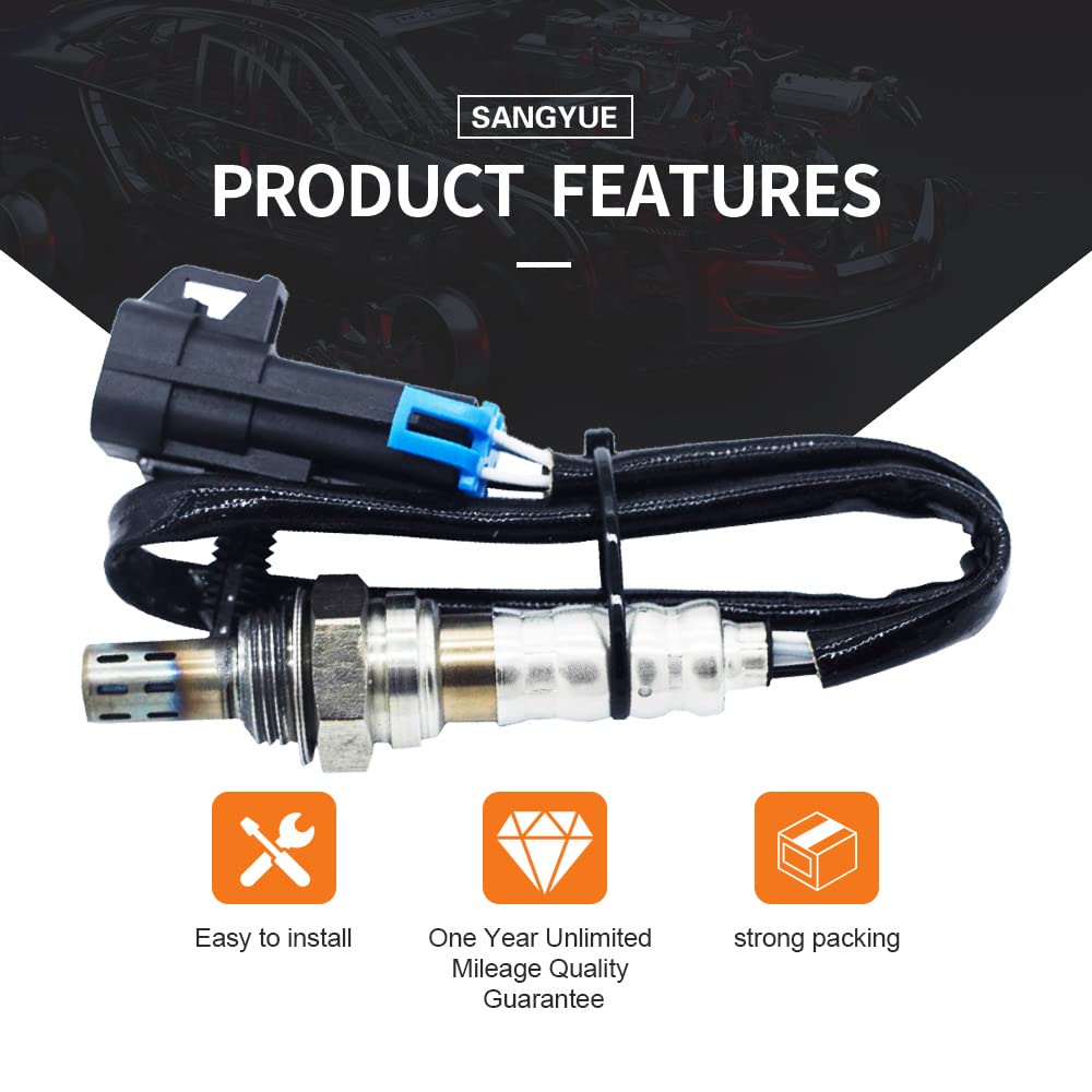 Sangyue Oxygen O2 02 Sensor 1 & 2 for 2010 2011 2012 2013 2014 Chevrolet Chevy Equinox 2.4L GMC Terrain 2.4L Upstream + Downstream 2PCS