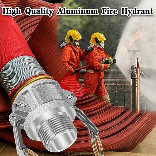 2Pcs (Type B) Cam Lock Fitting, 1inch Cam Groove Hose Fittings, Female Cam Lock & Male NPT Thread Camlok Couplings with, Aluminum Cam Groove Fitting, for Industrial & Agriculture