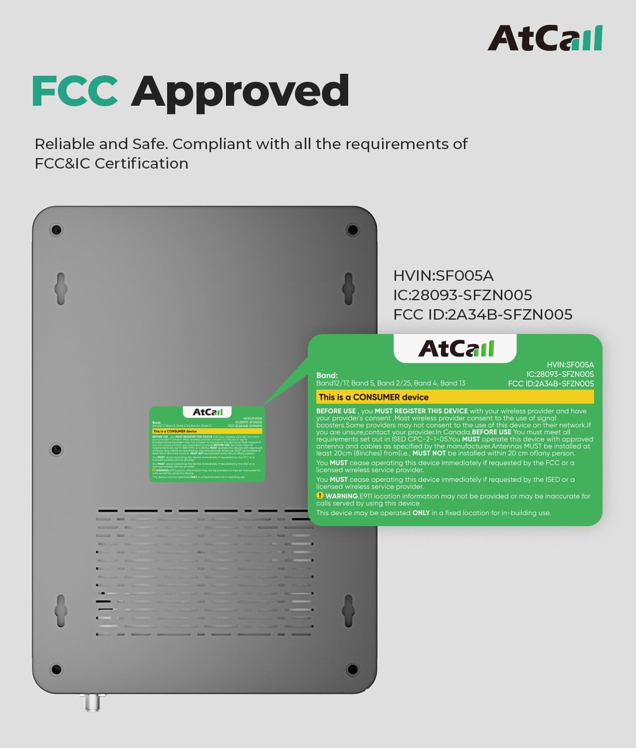 Cell Phone Booster for Home, Band 12/17/13/5/2/25/4/66, Up to 6,000 Sq Ft, Cell Phone Signal Booster with LCD Display 5G Compatible for All U.S. Carriers - Verizon AT&T T-Mobile, FCC Approved