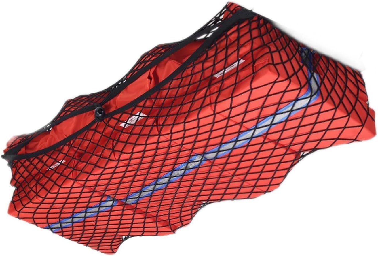 KEMIMOTO Mesh Boat Bag, Nylon T-Top Storage Bag Boat Organizer Holds up to 6 Life Jackets, Waterproof Marine Mesh T Bag for T-Top Hard Top Boats UTV