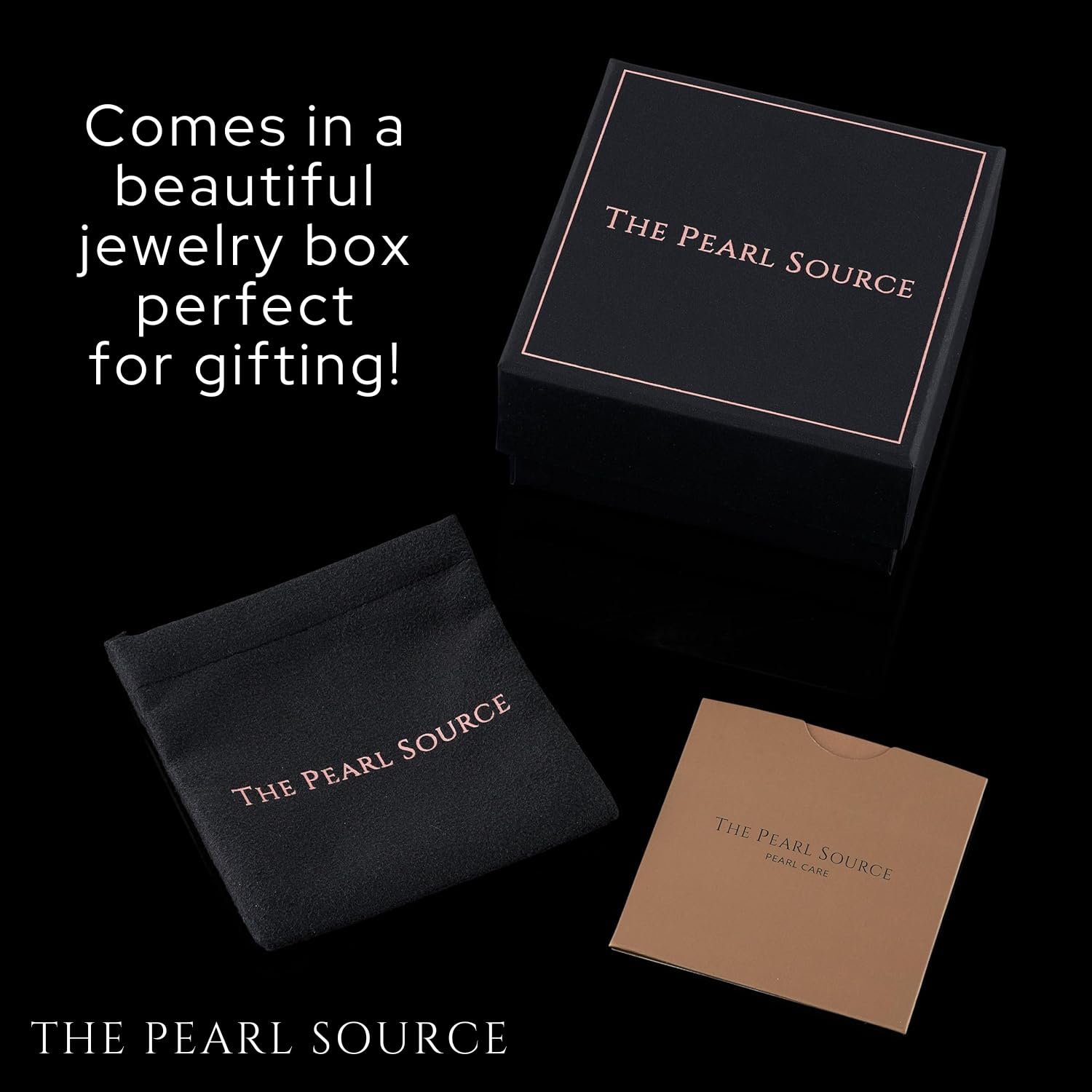 The Pearl Source White Freshwater Triple Strand Pearl Necklace for Women - 6.0-6.5mm 18-19-20" Matinee Length AAAA Quality with Sterling Silver