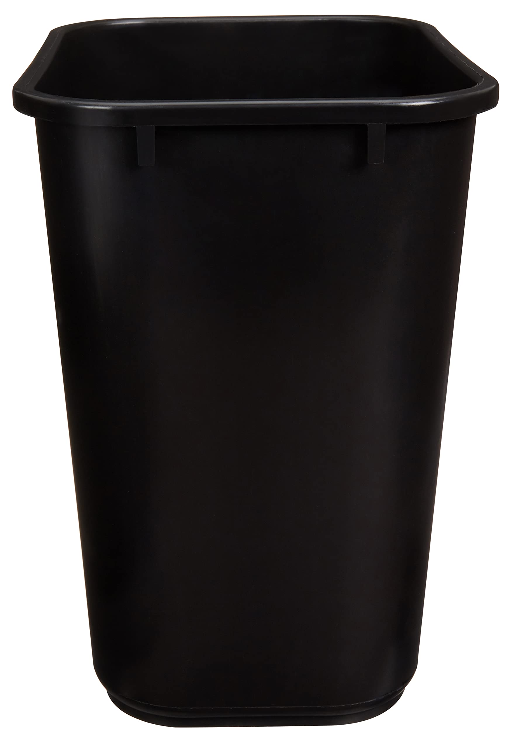 Amazon Basics Rectangular Commercial Office Wastebasket, 7 gallon (Pack of 2), Black (Previously AmazonCommercial brand)
