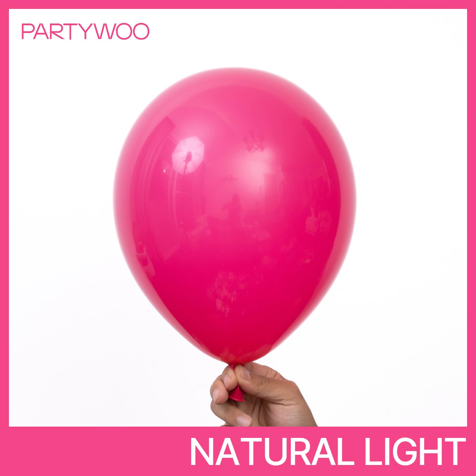 PartyWoo Hot Pink Balloons 99 pcs Different Sizes of 36 18 12 10 5 Inch Magenta Fuchsia Dark Pink Balloon Arch Kit Garland for Valentine's Day Baby Shower Princess Birthday Party Decorations Pink-Y12