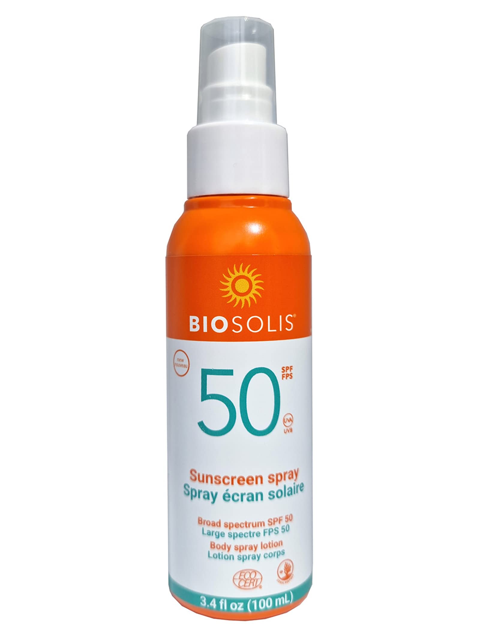 Biosolis Sun Spray SPF 50 - Sunscreen Spray Conditions the Face and Body - Mineral-Based Filters - Protects Against Harmful Rays - Ideal for Tanned Skin - No White Marks - Non-Greasy - Vegan - 3.4 oz