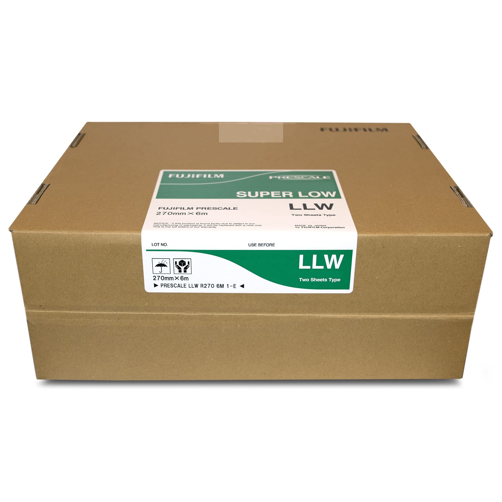 Fujifilm Prescale Super Low Pressure LLW (2LW) Pressure Range 70-350 PSI; 19.7 ft. x 10.6 in. Film Roll - Best Practices Guide Included
