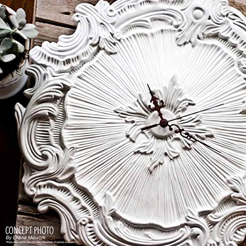 Ekena Millwork CM18ATRBC Attica Ceiling Medallion, 18"OD x 4"ID x 5/8"P (Fits Canopies up to 5"), Hand-Painted Root Beer Crackle