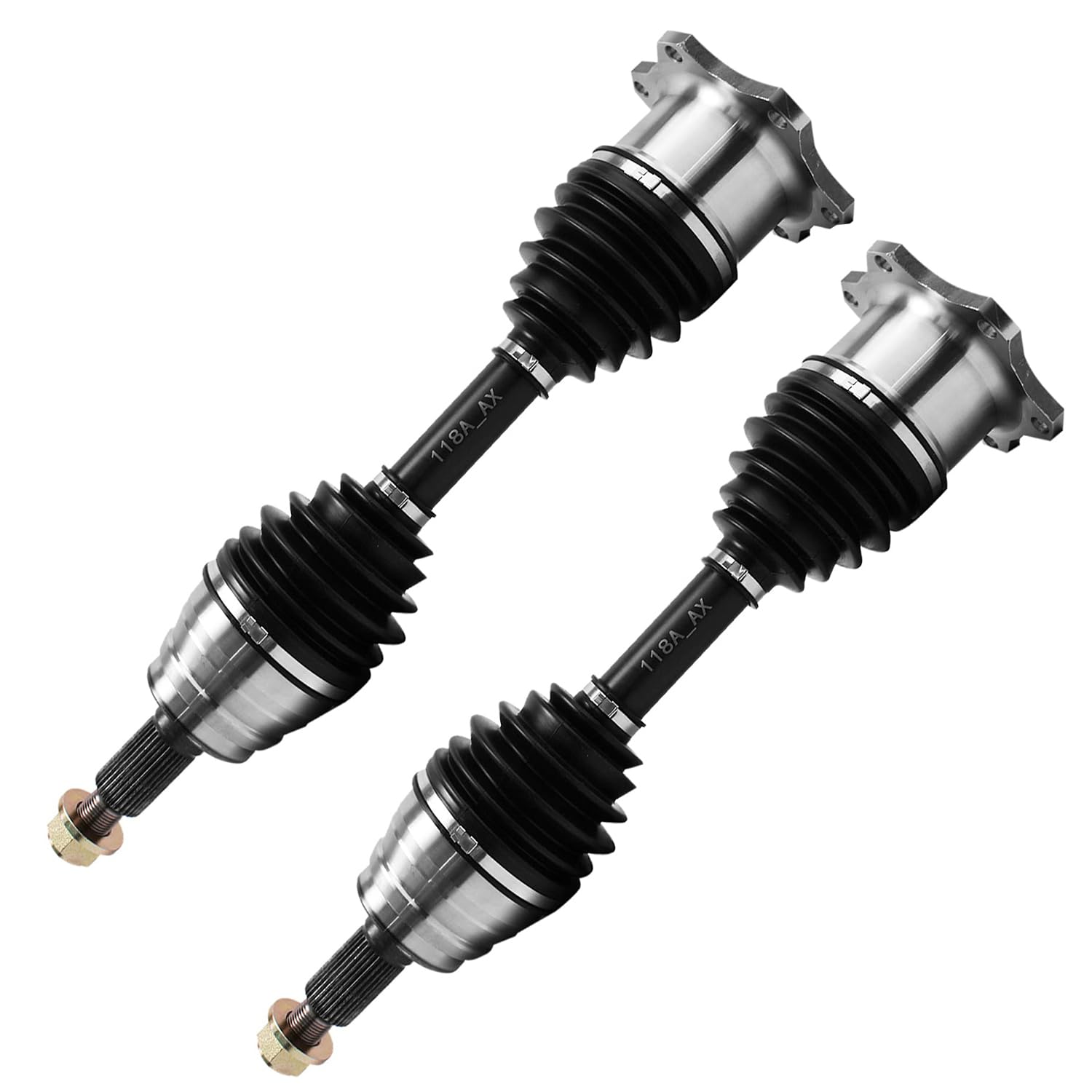 Detroit Axle - 4WD Front 17pc End Kit for Chevy GMC Silverado Sierra 1500HD 2500 HD 3500 Avalanche Yukon XL Suburban 2500 Hummer H2 Wheel Bearing Hubs CV Axles Upper Control Arms Ball Joints Tie Rods
