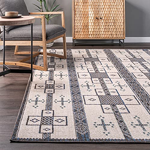 nuLOOM Erika Transitional Tribal Area Rug, 4x6, Grey