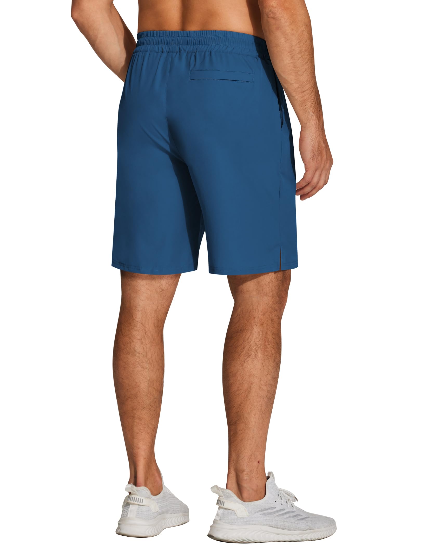 COOFANDY Men's Athletic Shorts 7 Inch Running Shorts Quick Dry Fitted Gym Workout Exercise Shorts with Zipper Pocket