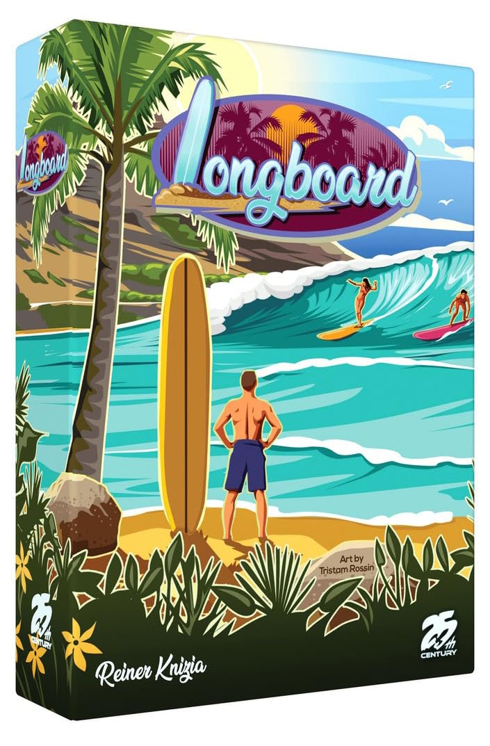 Longboard, Build Surfboards on The Beach in This Card Game for 2 to 4 Players by Reiner Knizia - 25th Century Games