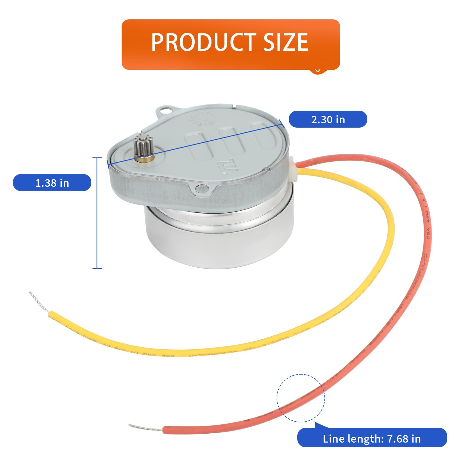 Honey-Well 802360JA Motor Compatible with V8043 or V8044 Zone Valves, 24V 50/60Hz 5RPM