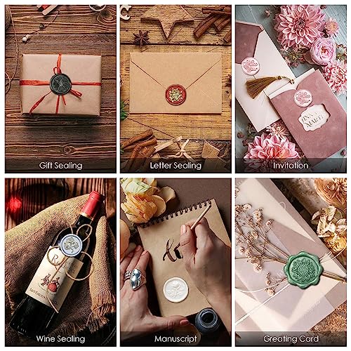 Silver Wax Seal Sticks, LONBEIIFY 20pcs Premium 7mm Sealing Wax Sticks Only Suit for 0.28'' Glue Gun, Perfect for Wax Seal Stamp,Wedding Invitations, Christmas Gift & Envelopes (Silver)