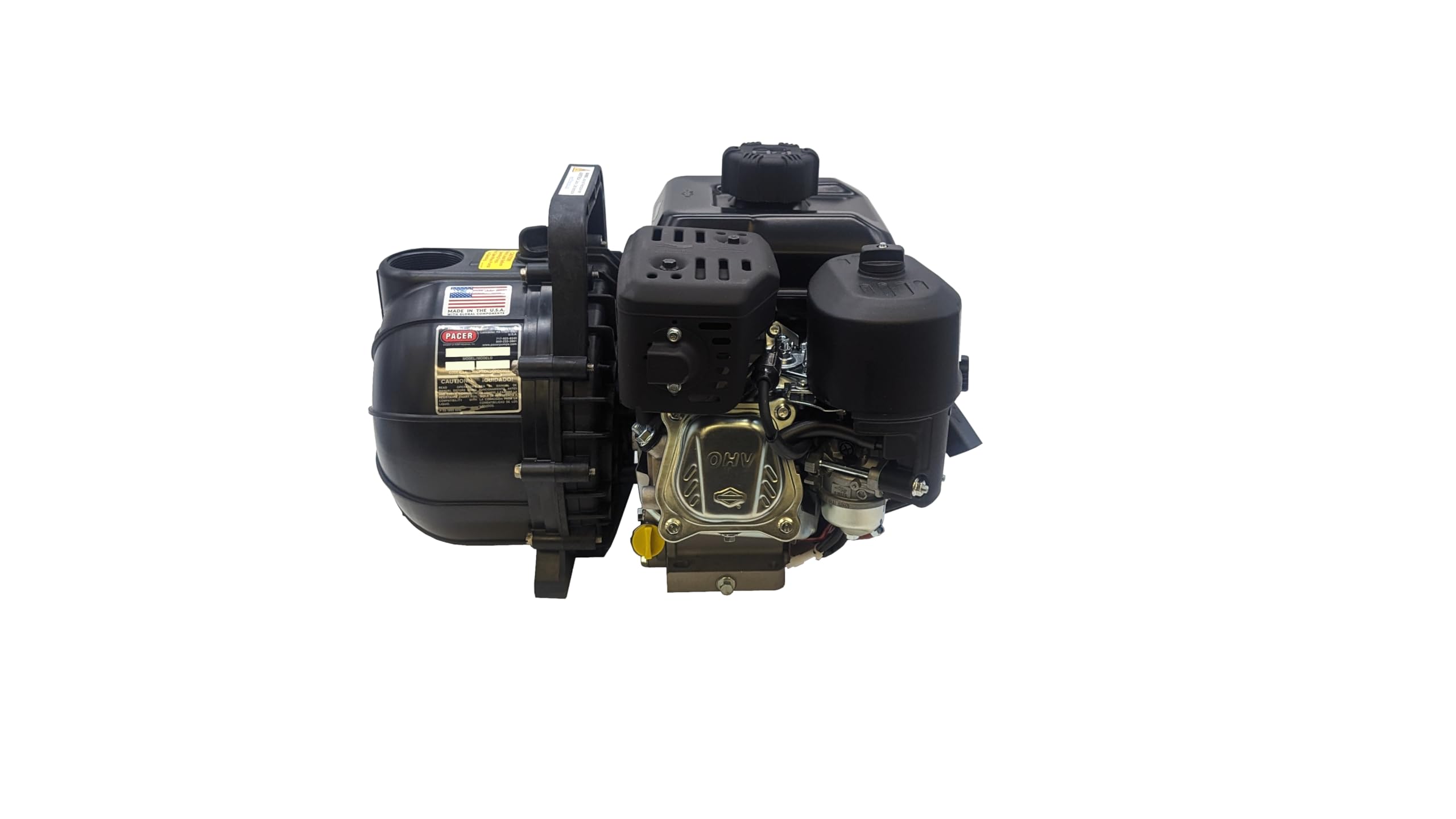 Pacer Pumps SE2PL E550, Self-Priming Multi-Purpose Water Transfer Pump with 2 Inch Inlet and Outlet, 127 CC Engine, 150 GPM