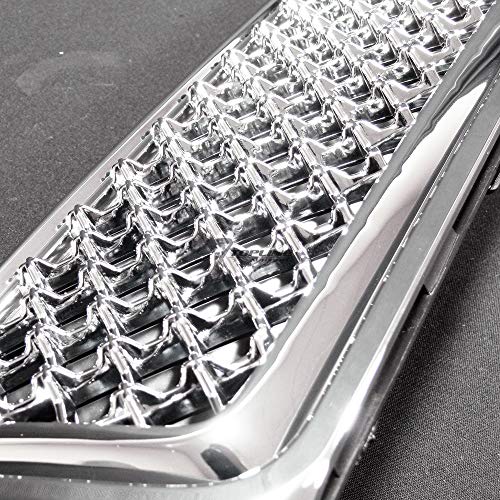 TLAPS 7422440236208 Compatible With 2007-2014 GMC Yukon/XL/Denali Chrome Mesh Front Lower Bumper Grill Grille