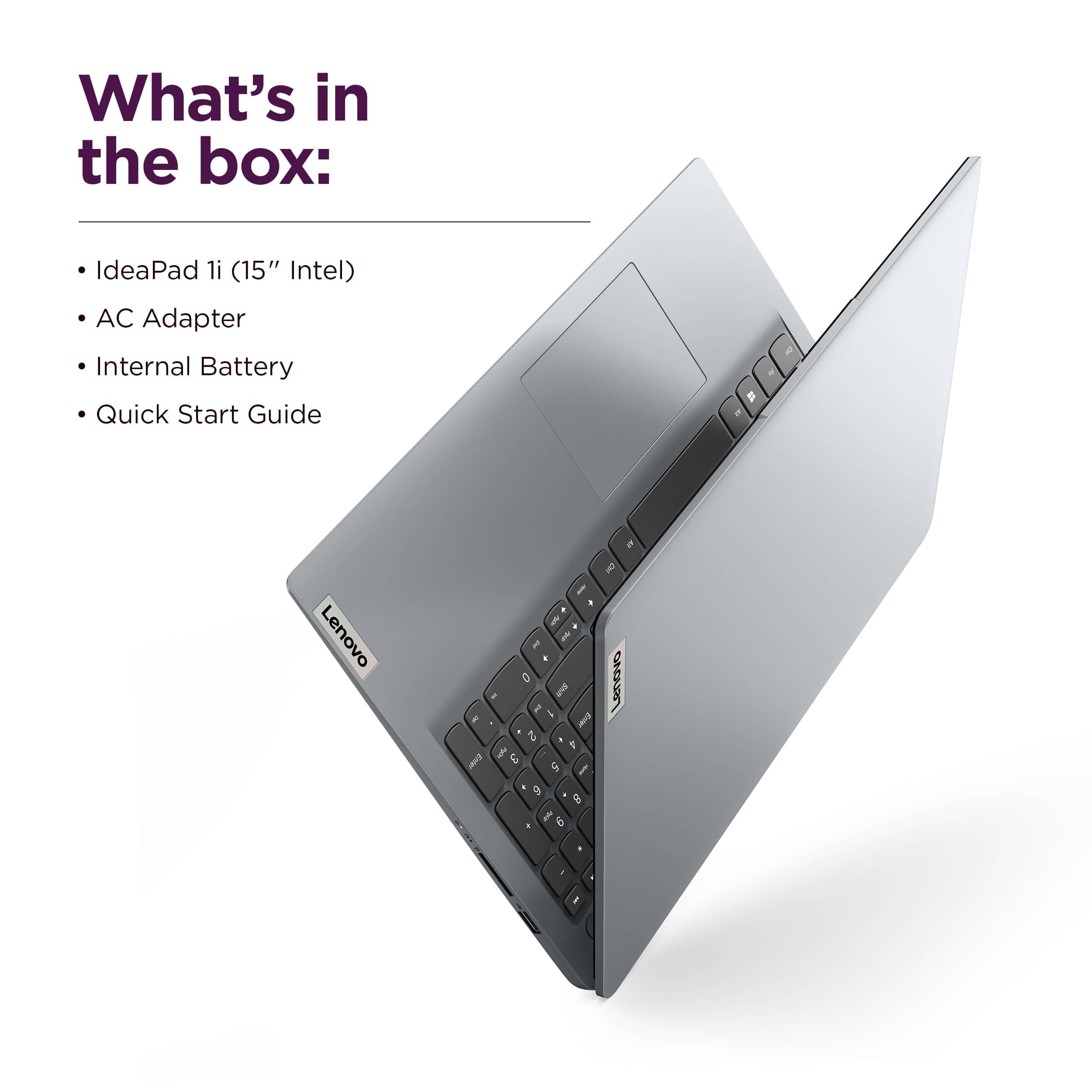 Lenovo IdeaPad 15.6" HD Laptop (12GB RAM,1TB PCIe SSD, 1-Year Microsoft Office 365, Intel Celeron N4500) for Students, Home, Business, Numeric Keypad, Webcam, HDMI, Wi-Fi 6, Win 11 Home in S Mode