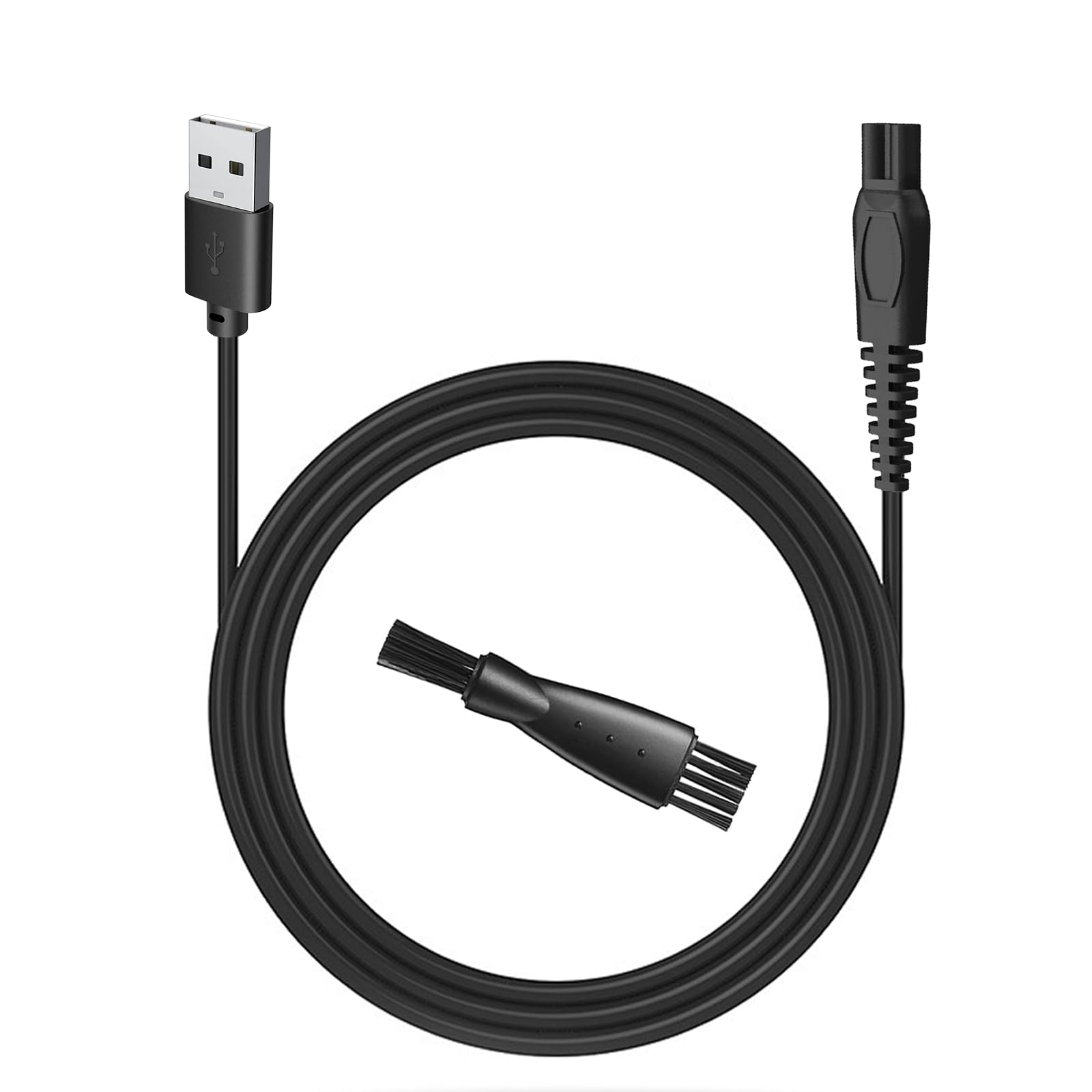 Beard Club Trimmer Charger for Beard Club PT45 Charger and BT-ZERO Body Trimmer, 1 Cleaning Brush, 3.3ft Power Cord