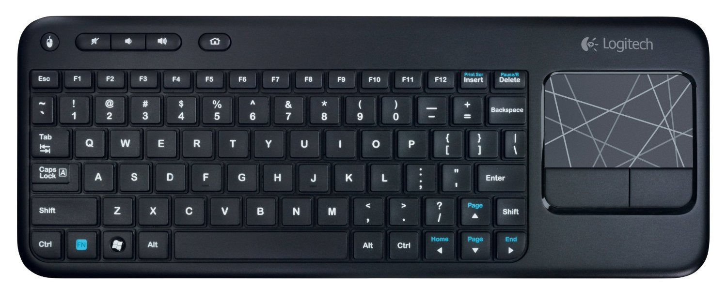 Logitech Wireless Touch Keyboard K400 with Built-In Multi-Touch Touchpad