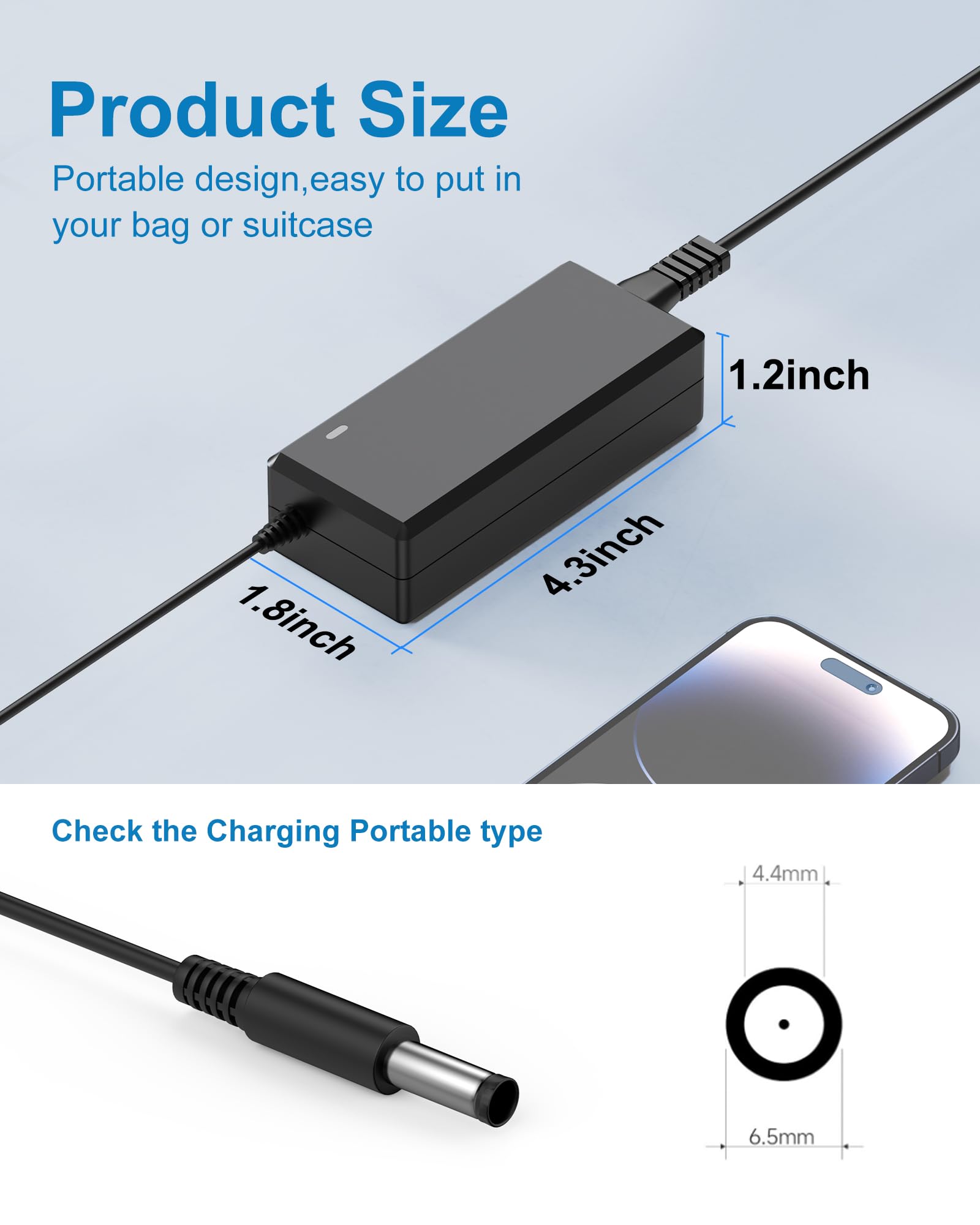 for Samsung Monitor Power Cord DC 14V 4A for Samsung SyncMaster 32” 27" 24" 22" 23" 20" 19" 18" 17" 15” Screen LED LCD TFT Monitor TV Power Supply Cord