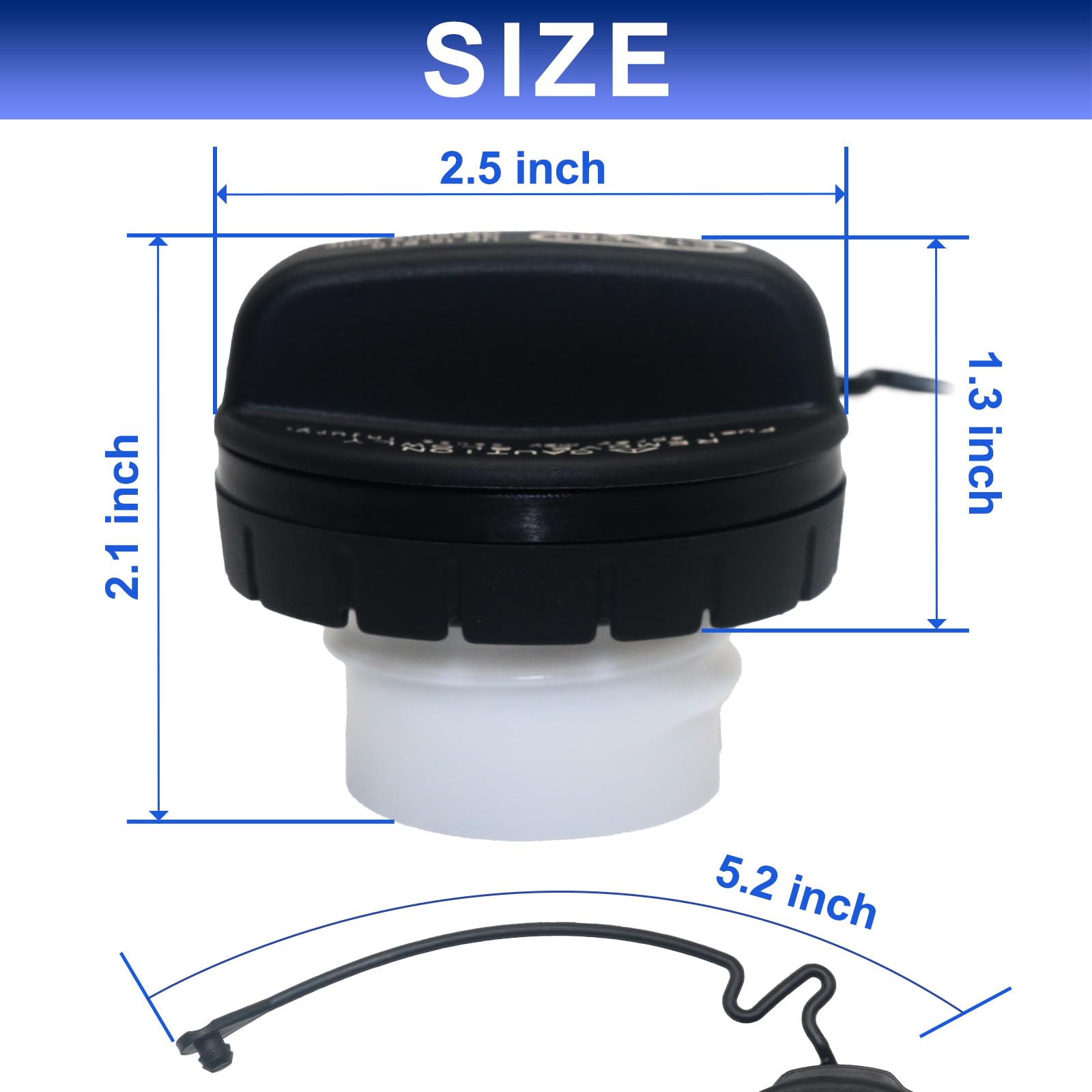 Gas Cap 77300-06040 - Fuel Tank Cap Replacement Fit For Toyota Scion Camry 4Runner Avalon Corolla Highlander FJ Land Cruiser Matrix Rav4 Sequoia Sienna Tacoma Tundra Yaris ES GS IS GX LX RX