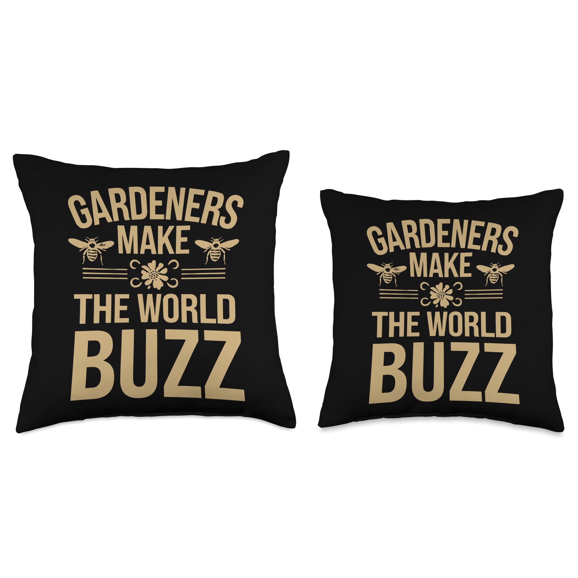 Bee-Friendly Gardener Pollinator Garden and Save the Bees Throw Pillow