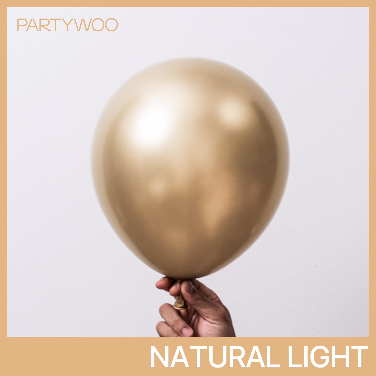 PartyWoo Metallic Gold Balloons 152 pcs Chrome Gold Balloons Different Sizes Pack of 18 12 10 5 Inch Gold Balloon Arch Kit Balloon Garland for Birthday Graduation New Year Party Decorations Gold-G127