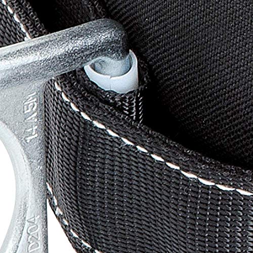 Peakworks Fall Protection Safety Harness Positioning Belt with Padded Lumbar Support, 2 D-Rings, Black, Small, V8056021
