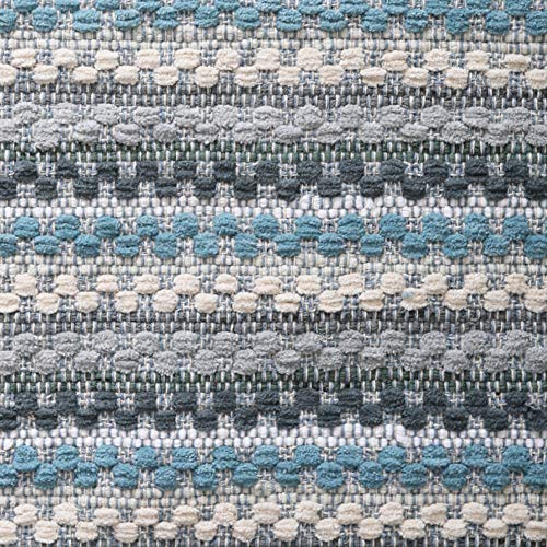Cotton Rag Rugs 2x3'- Red Combo in Diamond Weave Stripe,Cotton Area Rugs,Indoor Out Door Rugs 2'x3',Rugs for Living Room, Machine Washable Rugs,Hand Woven & Kitchen Entryway Rug,Farmhouse Rug.