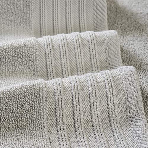 Amrapur Overseas 6-Piece Yarn Dyed Diamond Gate Jacquard Towel Set Blue