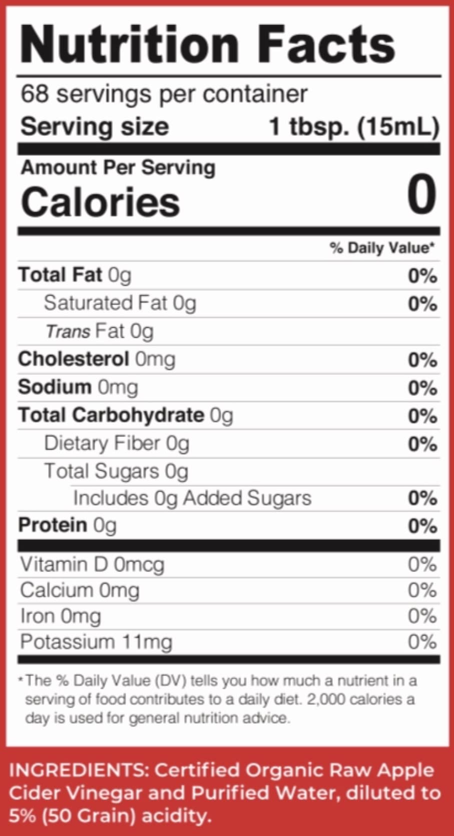 Lucy's Family Owned - 34oz. GLASS BOTTLE (2 PACK) Organic, With the Mother, Apple Cider Vinegar, Unfiltered, Unpasteurized, Raw, and NonGMO