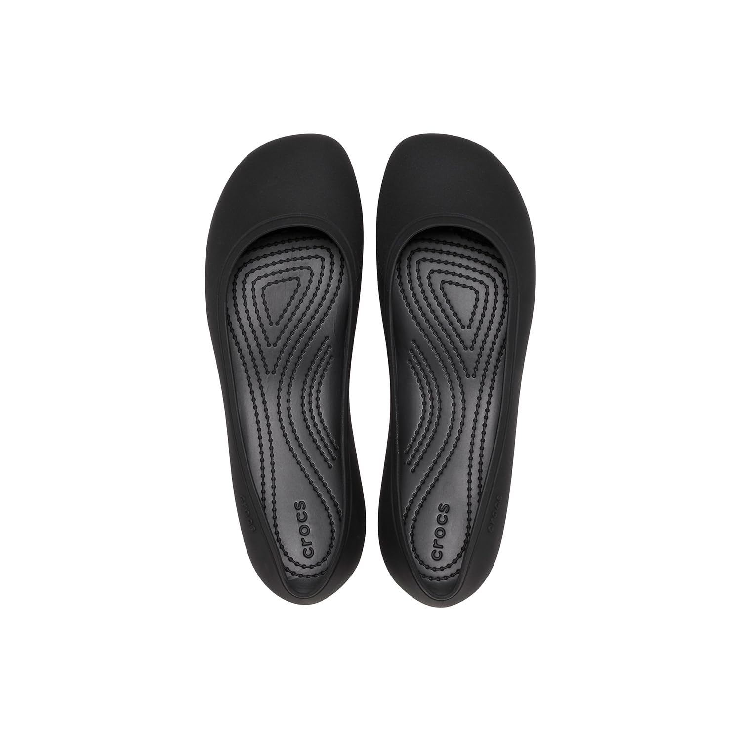 Crocs Women's Brooklyn Flats Ballet, Black, Numeric_4