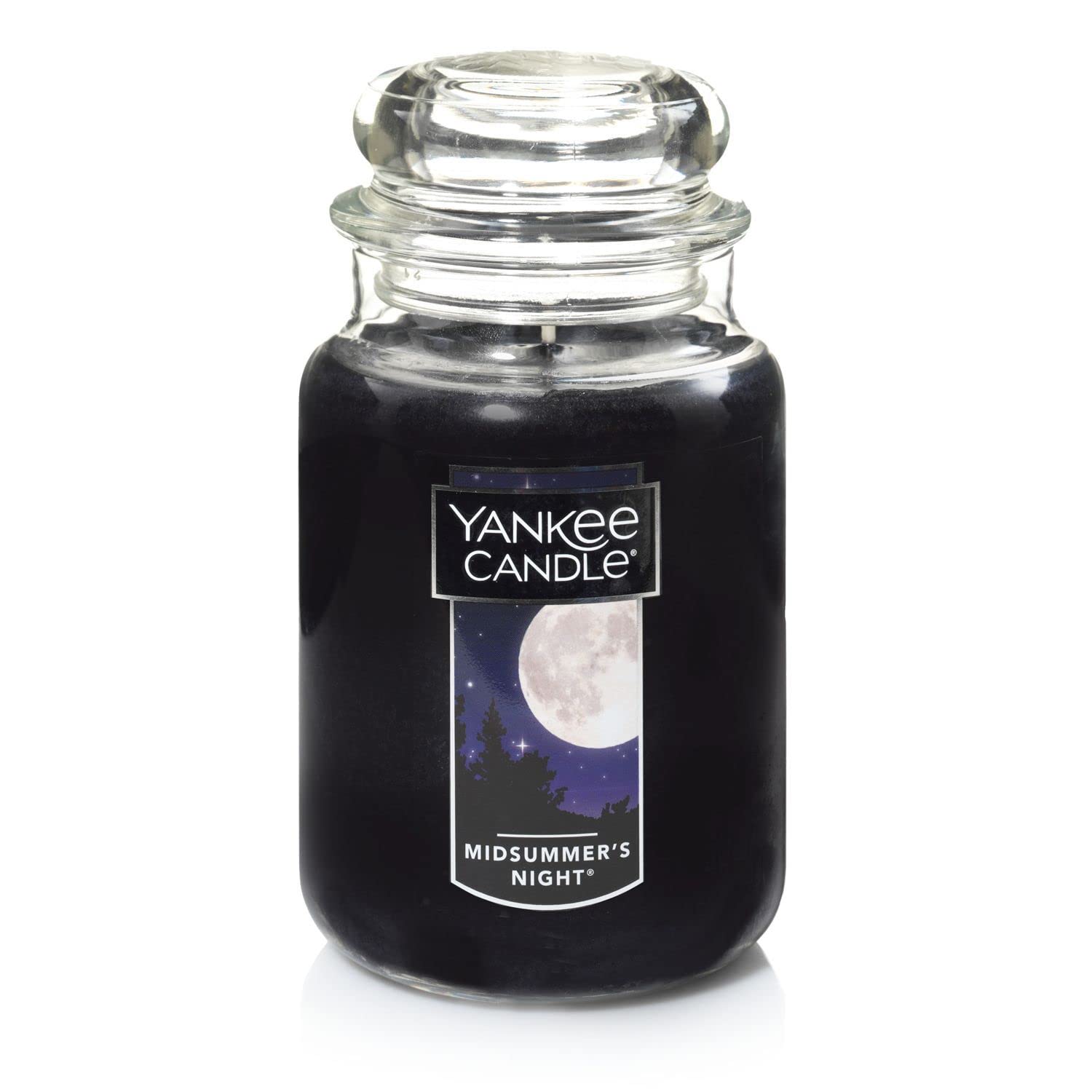 Yankee Candle MidSummer's Night Scented, Classic Large Single Wick Jar Candle, 22oz with Over 110 Hours of Burn Time, Ideal for Dinner Parties, Relaxing Saturdays, and Special Occasions