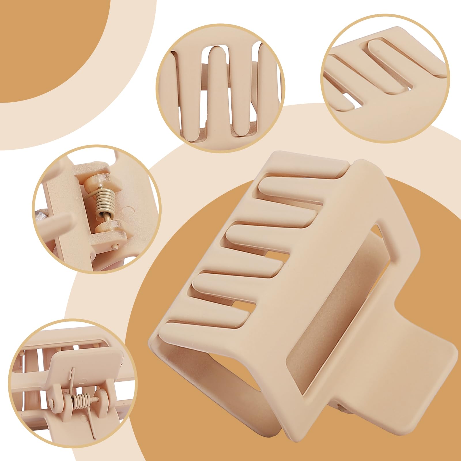 NEW LIVE Hair Clip 16 Count for Women - Hair Claws for Thin Thick Curly Hair - Large and Small Matte Banana Clips - Strong Hold Nonslip Hair Claws - Various Sizes and Styles