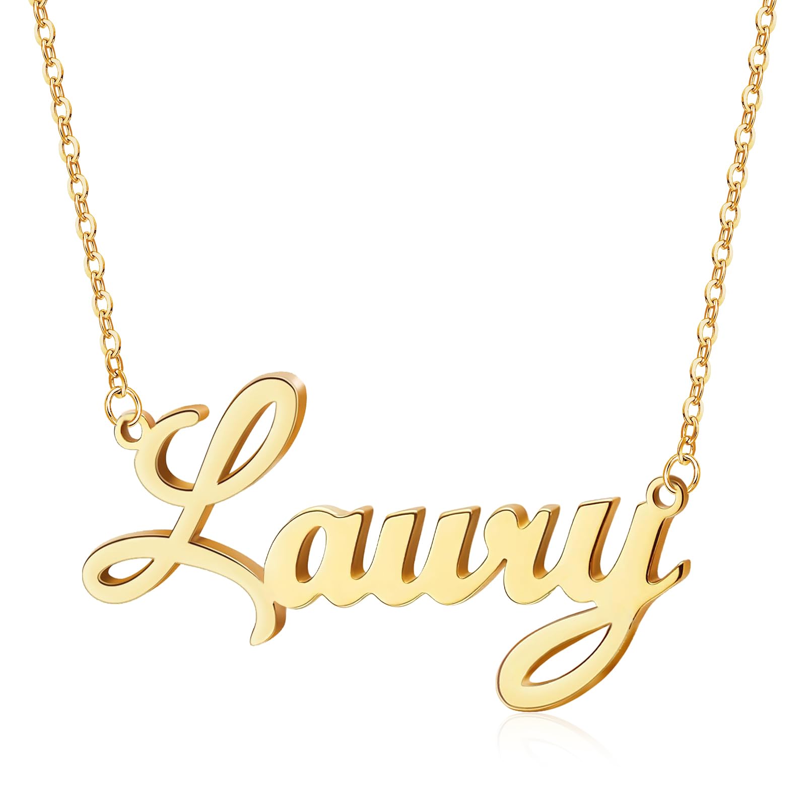 DayOfShe Custom Name Necklaces for Women Birthday Gifts, Layered Name Necklace Personalized Christmas Jewelry Gift for Wife Mother