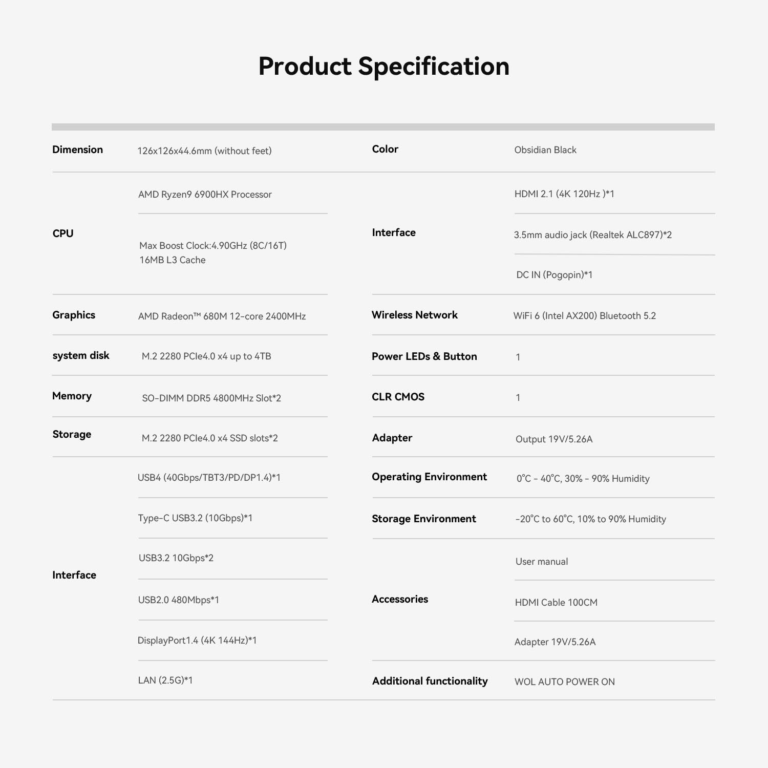 Beelink SER6 Mini PC AMD Ryzen 9 6900HX, 32GB DDR5 RAM 1TB PCIE4.0 SSD Mini Gaming PC with AMD Radeon 680M, Triple Display/ USB4.0/ WiFi6/ BT5.2/2.5Gbps LAN Mini Computer