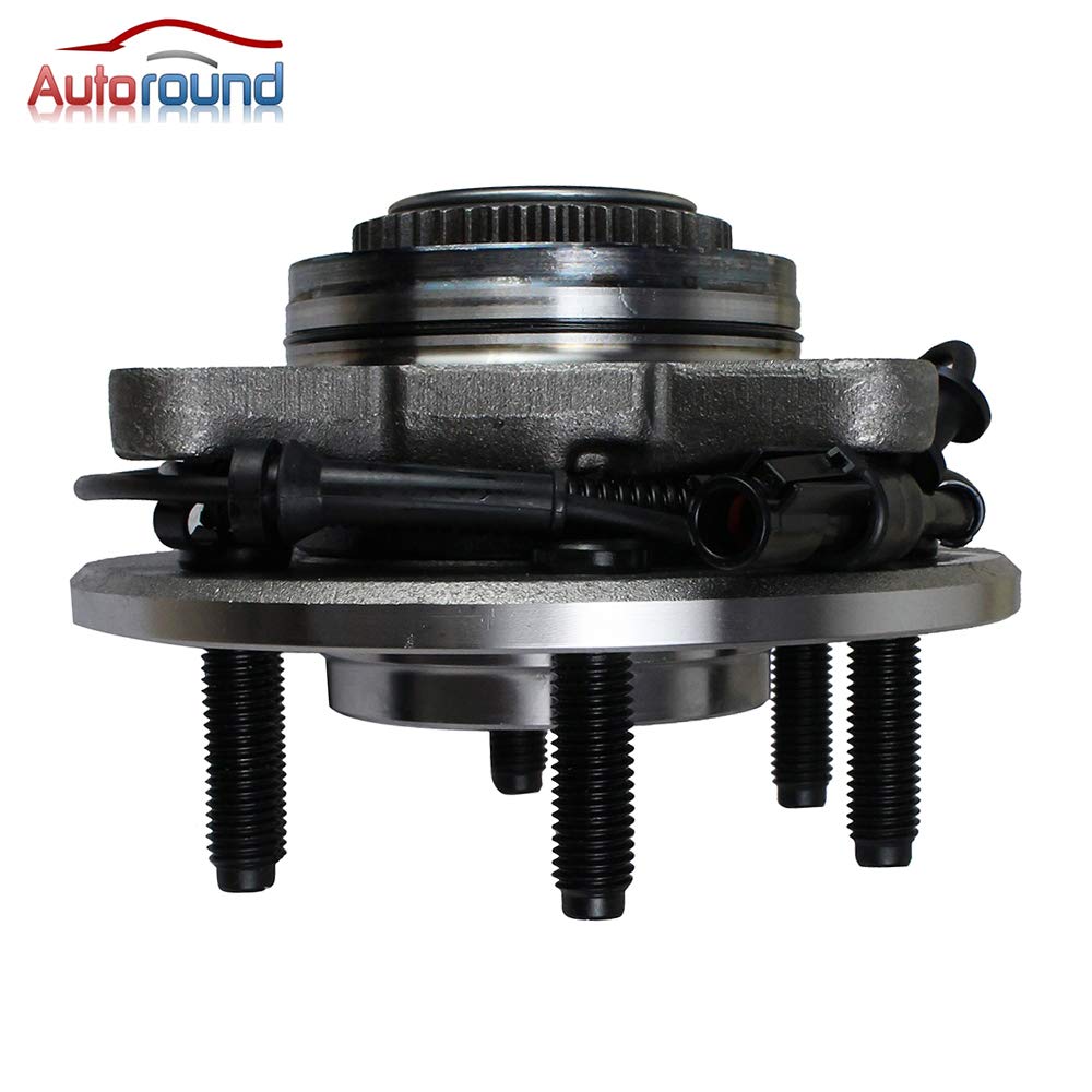 Autoround 515046 4WD Front Wheel Hub and Bearing Assembly fit for 4x4 Ford F-150 2004 2005 6 Lug w/ABS
