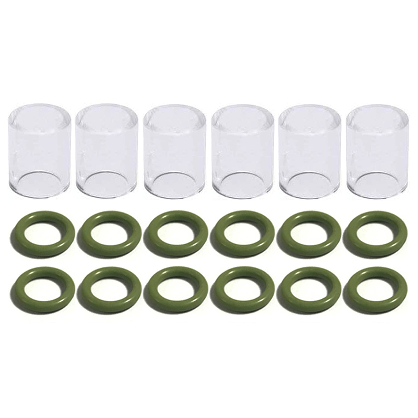 Zinger 53pcs TIG Welding Torch Stubby Gas Lens #10 Glass Cup Kit Accessories for WP-17/18/26 TIG Welding Torch