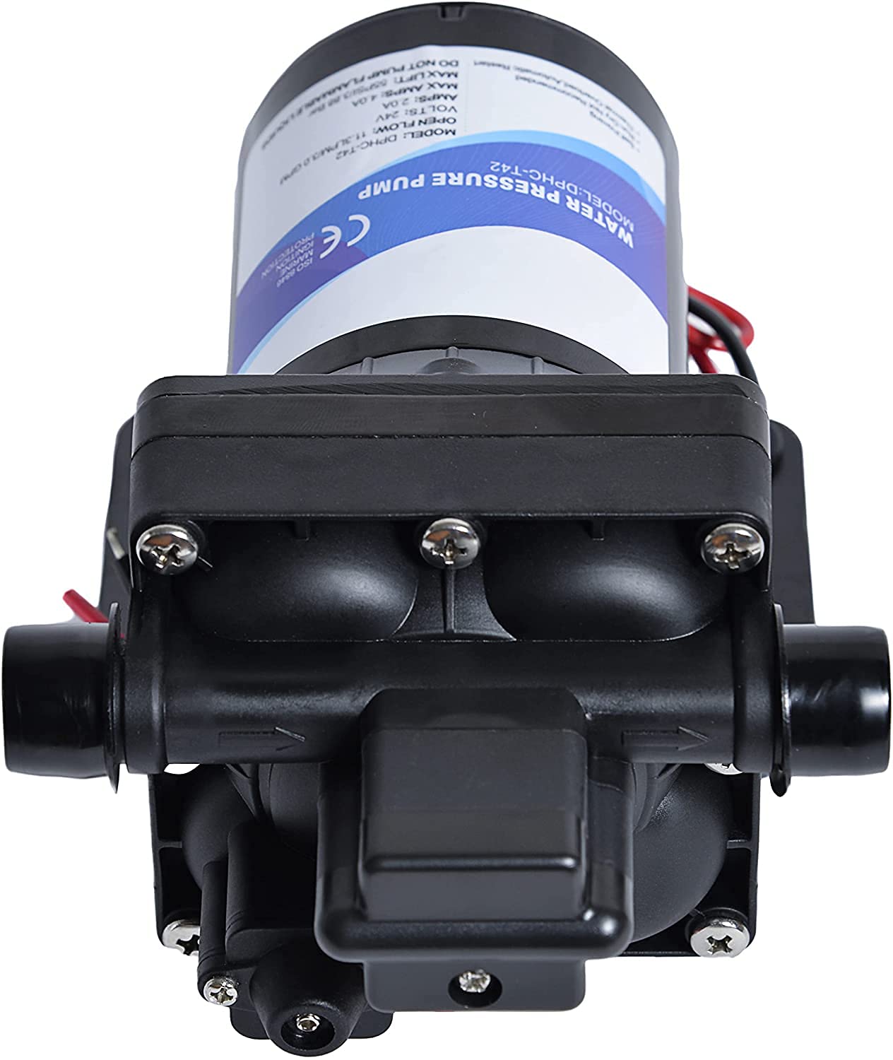 Water Pump 4008-101-E65 42-Series 12V 3.0GPM 55PSI Diaphragm Pump Compatible with RVs, Ships, Yachts, and Boats - Self-Priming 9.8 Feet