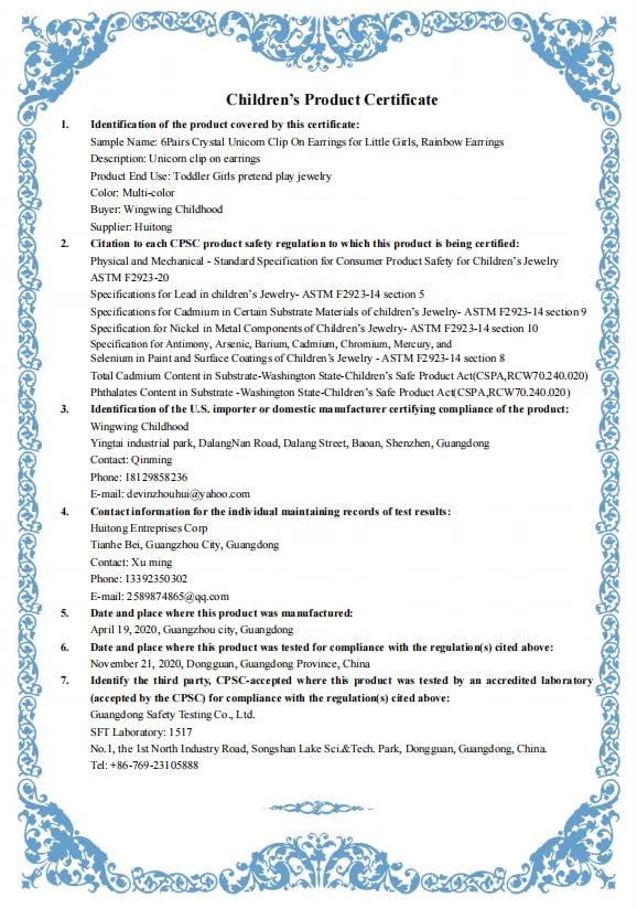 6Pairs Crystal Unicorn Clip On Earrings for Little Girls, Rainbow Earrings Butterfly Earrings Toddler Girls Dress Up Jewelry