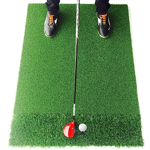 Golf Simulator Tees for Home Indoor Golf Practice Training, Golf Mat Tees for Winter Turf and Driving Range, Pack of 10 Tall & 10 Short (Black)
