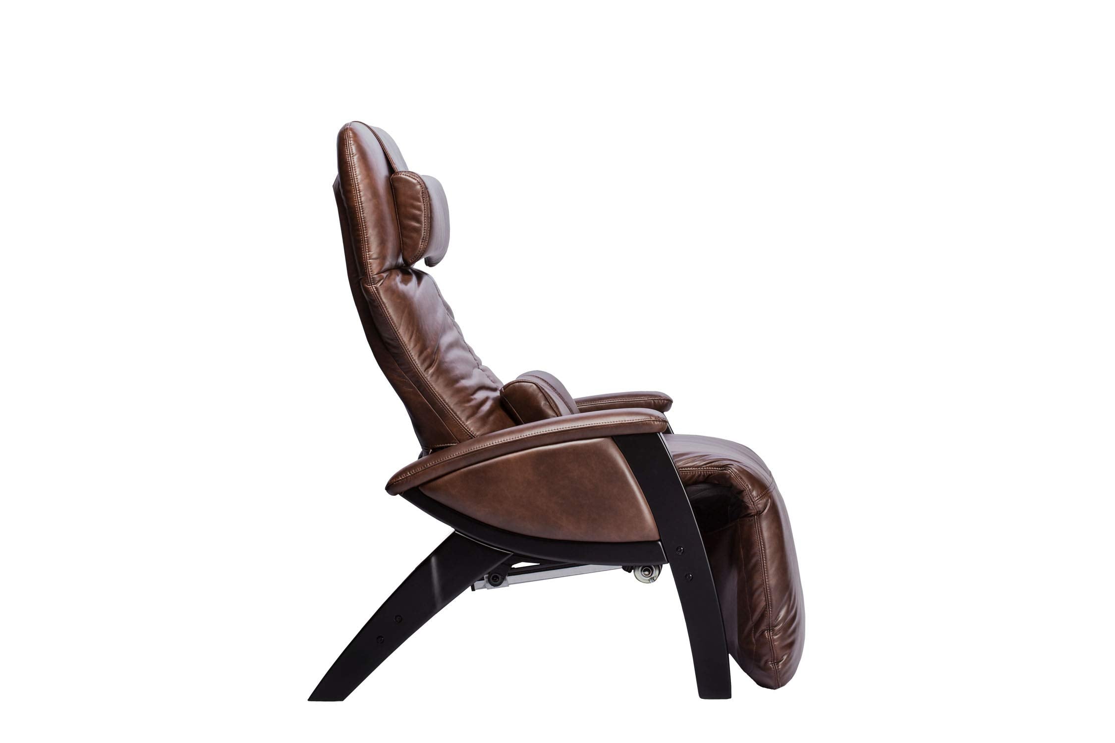 Svago ZGR Plus SV-395 Dual Power Infinite Position Zero Anti Gravity Recliner with Heat and Massage - Chestnut Faux Leat